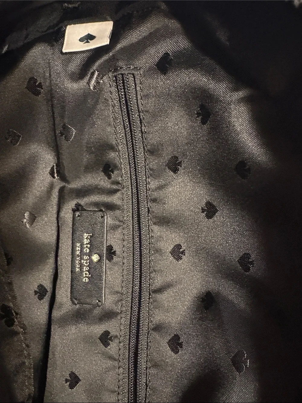 kate spade Black Nylon Mini Backpack with Front Pocket